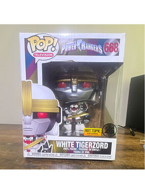 Funko Pop! Television Power Rangers White Tigerzord #668 Hot Topic Exclusive